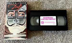 Salvador Dali A Soft Self-Portrait VHS 1969 Biography Documentary 1987 RARE OOP - Foto 1 di 2