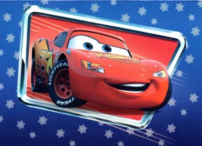 Lightning McQueen DISNEY CARS Paper Magic Christmas Greeting Card Envelope MG71b - Image 1 of 3