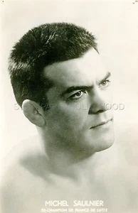 MICHEL SAULNIER  60s VINTAGE PHOTO ORIGINAL CATCH LUTTE WRESTLING LUCHA BEEFCAKE - Foto 1 di 1