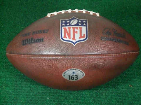 Used 2021 Wilson NFL The Duke Dallas Cowboys Official Game Football Ball 163 Cover