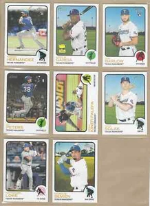Juego de (8) equipo base Topps Heritage Texas Rangers 2022 Semien Garcia Lowe - Imagen 1 de 1