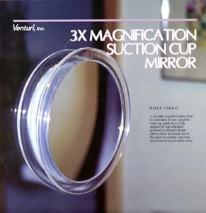 3X Magnification Suction Cup Detachable Make up Mirror Clear - Picture 1 of 1