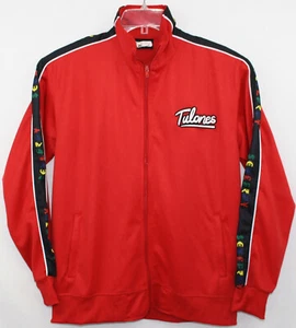 Chaqueta de calentamiento Tulones para mujer grande con cremallera completa roja rubí con etiqueta de limpieza en seco como nueva - Imagen 1 de 10