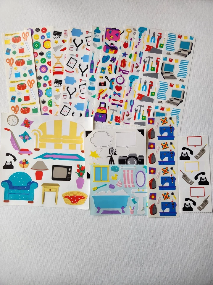 MRS. GROSSMAN’S Mrs. Grossman sticker sheet You Choose - Vintage - hobbies tools home activities