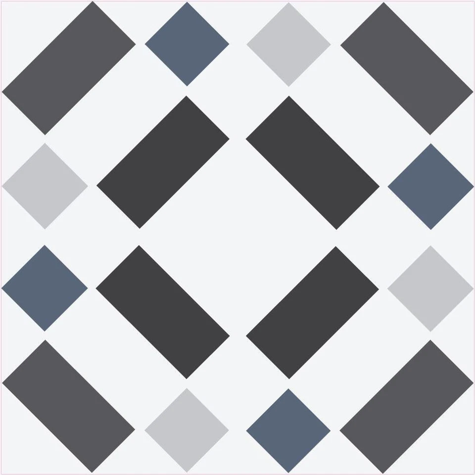 Carreaux de ciments motifs lot de 12 crédence déco autocollant adhésif sticker l - Photo 1/1