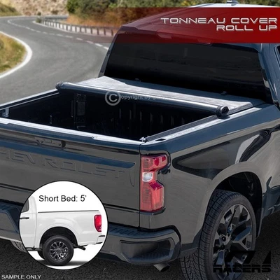 For 2019-2023 Ford Ranger 5'/60" Short Bed Lo Pro Roll Up Lock Tonneau Cover v2 - Image 1 of 4