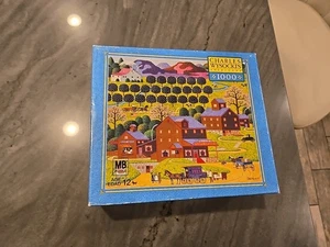 Rompecabezas Charles Wysocki Hasbro Plum Valley 1000 piezas Milton Bradley - Imagen 1 de 6