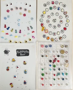 ESTATE Collection Vintage & Antique Button Card LOT Goofies 147 Novelty Buttons - Picture 1 of 5