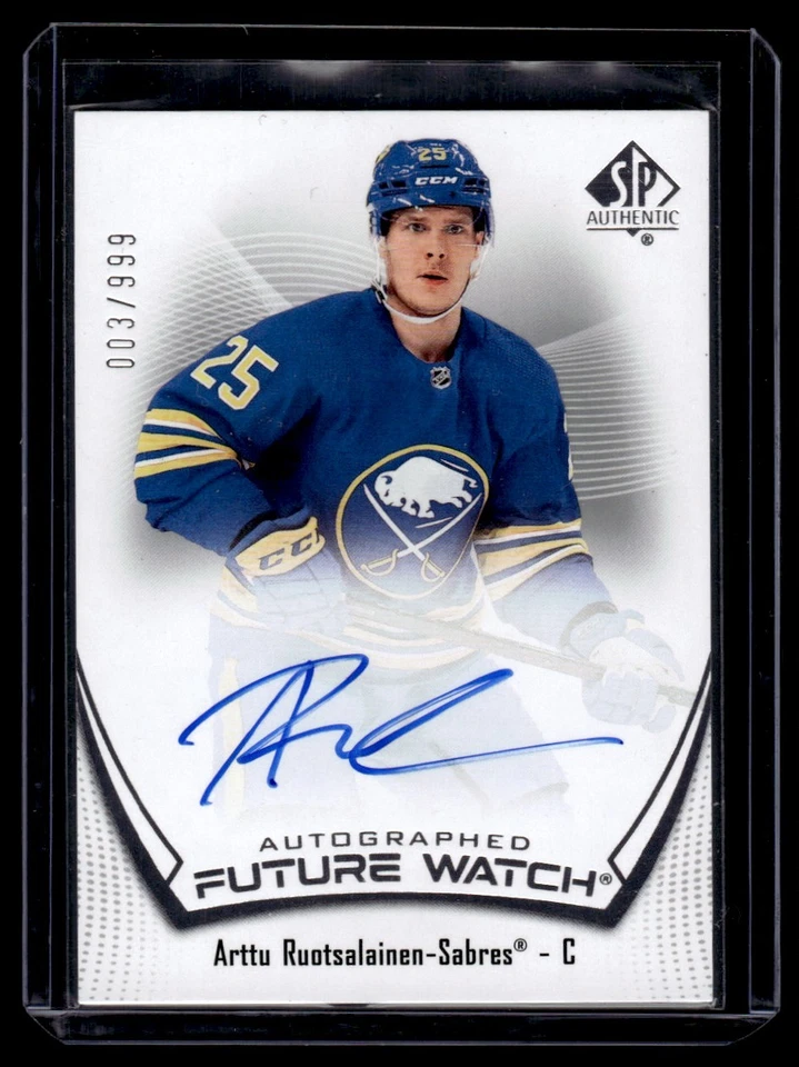 2021-22 UD SP Authentic Future Watch Arttu Ruotsalainen RC Auto /999 #139 - Image 1 of 2
