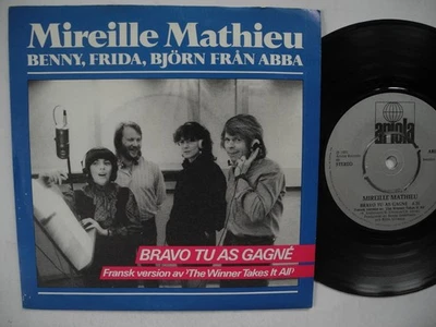 MIREILLE MATHIEU & ABBA Bravo Tu As Gagne 45 7" single 1981 Sweden EX+ - Image 1 of 2
