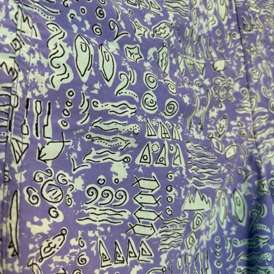 Vintage 1991 Patagonia River Short Baggies Fish Blue Turtle Print Crazy Island - Image 1 of 4