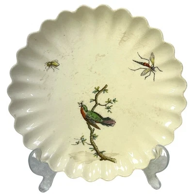 Copeland Spode Movimento Estético c. 1870-1890 Chelsea Bird Insect 8 3/8" Placa  - Imagem 1 de 4