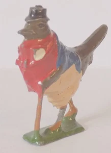 Britains Ltd Cadbury's Cococub Lead Figure GUSSIE ROBIN (1934) Blue Jacket. - Picture 1 of 7