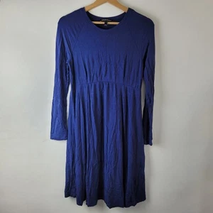 Isabella Oliver Size 2 Navy Blue Stretch A-line Dress Formal Casual Maternity - Picture 1 of 11