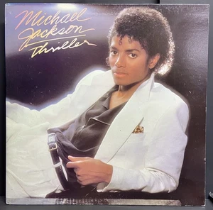 MICHAEL JACKSON Thriller LP 1982 EX-Vinyl Orig. 1st Press QE 38112 Print Error - Picture 1 of 10