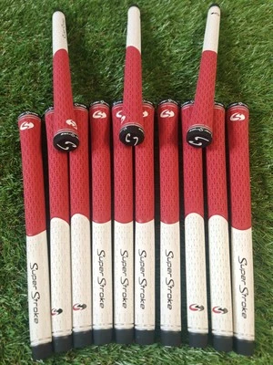 3x SuperStroke S Tech 2 Farbe rot Tour Gummi Golf Griffe NEU Midsize GRATIS BAND