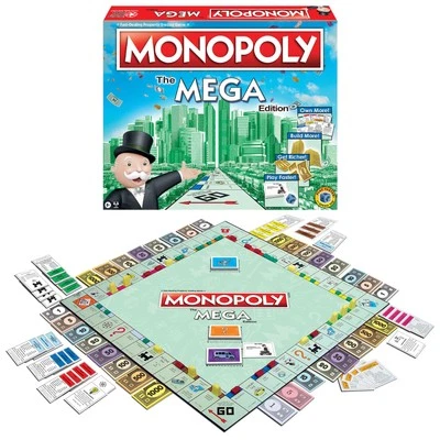 Monopoly Die Mega Edition von Winning Moves Games USA, A Bigger And Fas - Bild 1 von 4