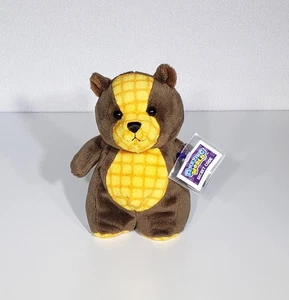 HTF Ganz Amazing World Waffle Bear Plush Stuffed Animal Toy SEALED CODE 6" NWT - Picture 1 of 7
