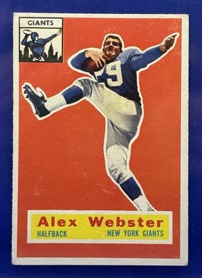 1956 Topps #5 Alex Webster New York Giants Rookie - Image 1 of 2