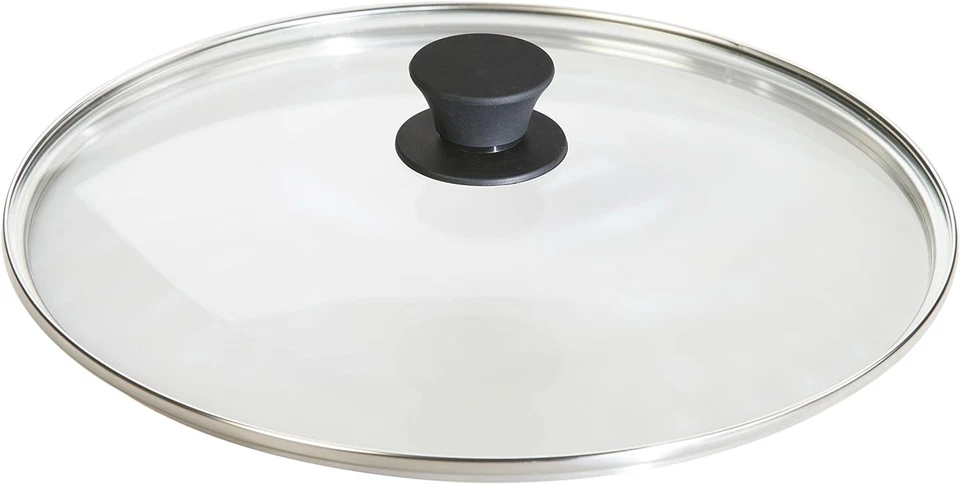LODGE MANUFACTURING COMPANY Lodge round Tempered Glass Lid - Versatile Glass Lid for 12 Inch Skillets, Pans,