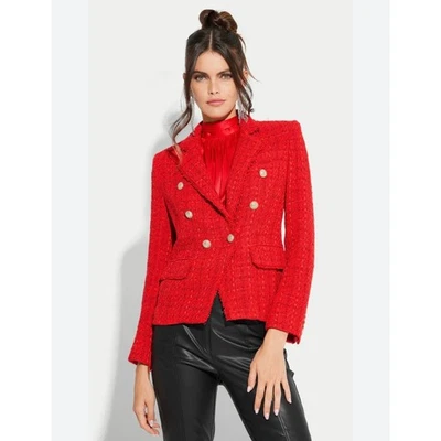 NEW NWT Generation Love Eliza Tweed Blazer Jacket Red size XS - Image 1 of 4