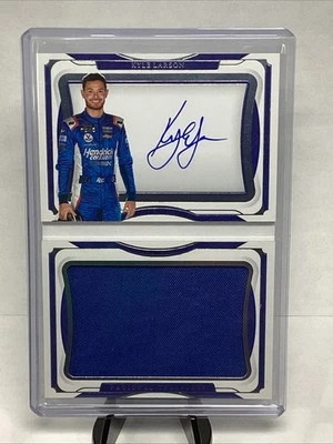 Kyle Larson 2022 National Treasures Racing Firesuit Booklet Auto #17/25!! - Image 1 of 2
