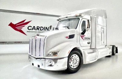 Литой трактор-прицеп полугрузовик Tonkin 1:53 Cardinal Logistics Peterbilt 579 - Изображение 1 из 4