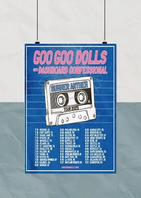 Goo Goo Dolls Summer Anthem Tour 2025 Poster