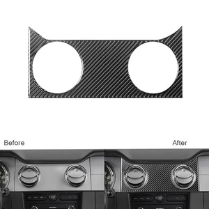 Carbon Fiber Center Console Air Vent Outlet Panel Cover For Ford Mustang 2005-09 - Picture 1 of 9