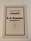 Katalog Preisliste Pfretzschner Markneukirchen Taktierstöcke Taktstock um 1900