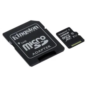 Kingston 128GB Micro SD Memory Card 128G SDHC Class 10 UHS-I TF w/ SD Adapter - Picture 1 of 4