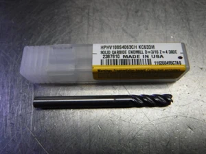 Kennametal 3/16" 4 Flute Carbide Endmill HPHV188S4063CH KC633M (LOC1734) - Picture 1 of 5