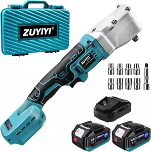 1/2" Electric Ratchet Wrench, 320N.M 3500RPM High Torque Cordless Power Ratchet - Picture 1 of 12