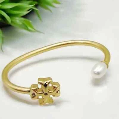 Tory Burch Roxanne pearl cuff bracelet. Retail $180 - Image 1 of 4