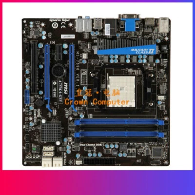 For MSI A75MA-G55 Desktop Motherboard Socket FM1 DDR3 MS-7696 - Image 1 of 4