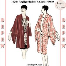 Vintage Sewing Pattern Instructions 1920s Flapper Robe or Coat Booklet #3039