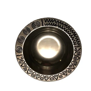Wilton Bowl Armetale Reggae Design Pewter 6.5" Inches - Picture 1 of 6
