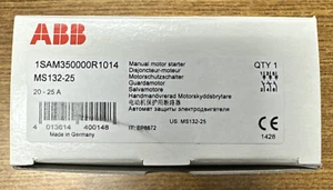 ABB MS132-25 1SAM350000R1014 MANUAL MOTOR STARTER 20-25A **NEW IN BOX** - Picture 1 of 7