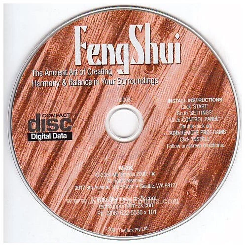 FENG SHUI - Home & Health Improvement Guide for Windows PC Software - NEW CD - Image 1 of 1