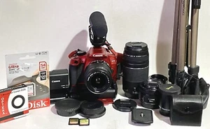 EOS Rebel T6 Canon MEGA BUNDLE | 50mm, 75-300mm, 18-55mm + ACCESSORIES - Picture 1 of 9