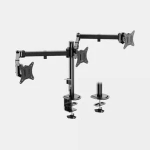 Vonhaus Triple Monitor Clamp for 17-27" Screens VESA 100x100 Desk 3000474.1 - Photo 1/6