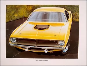 Dodge Plymouth Mopar Muscle Car Print Lithograph Set #4 1966 1967 1968 1969 1970 - Picture 1 of 2