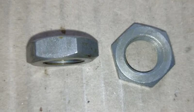 flache Sechskantmuttern M16x1,5 Feingewinde , roh / eingeölt, DIN 936 /439 - Bild 1 von 3