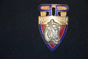 INSIGNE MOTOCYCLISTE POLICE DE PARIS-PARIS POLICE MOTORCYCLIST  BADGE 1950 - Picture 1 of 2