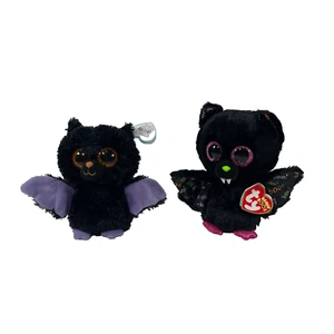Ty Beanie Boos Halloween Bat Lot  of  2 6" w/Tags Stuffed Animal - Picture 1 of 15