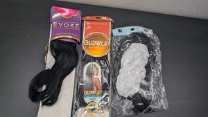 3er Pack Sensationnel 100% Echthaar Evoke Glow Up 10" 8" Yaki - Bild 1 von 10