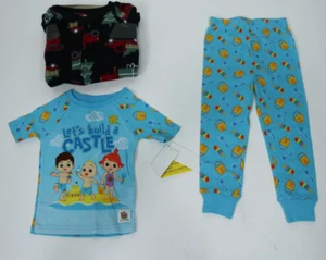 Toddler Boys 3 Piece Short Sleeve Pajama Set 1 Piece Long Sleeve Sleeper Size 3T - Picture 1 of 4