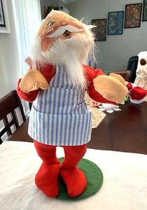 Muñeca Annalee 1987 Navidad Papá Noel Pintor 18" - Imagen 1 de 6