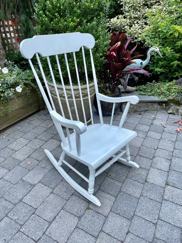 Antique White Rocking Chair Cover