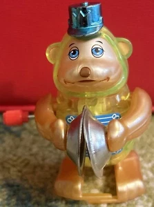 Tomy Z Wind Up Toy Green Monkey Cymbals Blue Hat WORKS GREAT HTF VGC - Picture 1 of 5